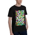 thumbnail image 2 of Bingfone Colorful Tie Dye Stained Glass Men'S Loose Fit Short-Sleeve Pocket T-Shirt, 2 of 7