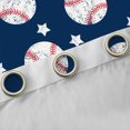 thumbnail image 4 of Manfei Boys Ball Game Black Out Curtains,Baseball Lovers Curtains Pack of 2 (42x63 Each),Blue White Bedroom Curtains For Boys Kids,Microfiber Bedroom Decor, 4 of 6