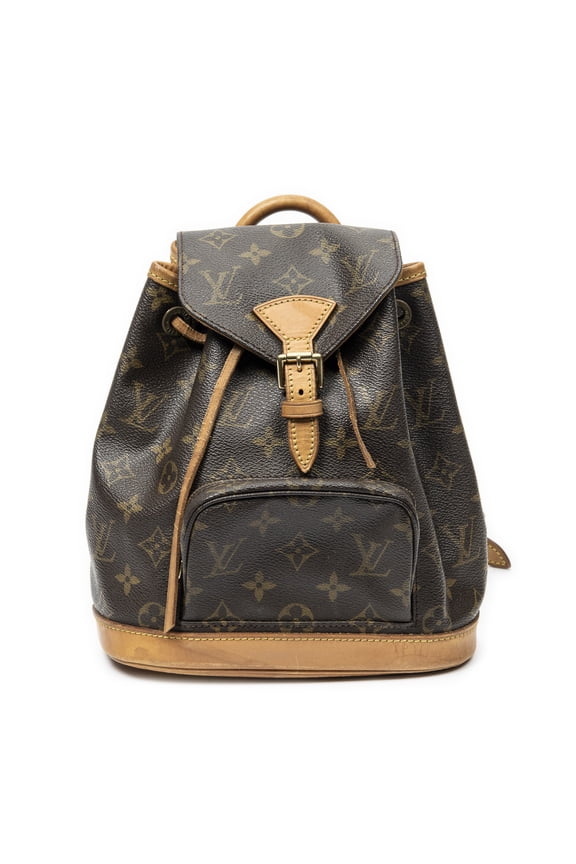 Pre-Owned Louis Vuitton Brown Montsouris PM Backpack Monogram Canvas