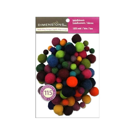 UPC: 0088677740146 | Dimensions 100% Wool Embel Ball Astd Value Pack
