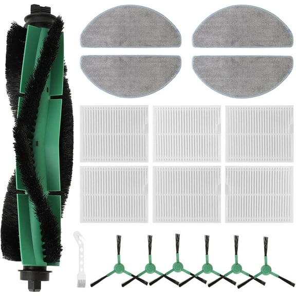 17 PCS Accessories Kit for iRobot Roomba Combo Essential Y0140/ Y0110 Robot Vacuum, Replacement Parts Main Brush, Side Brush, Filter, Mop Pads