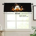 thumbnail image 3 of JOOCAR Happy Halloween Ghost Pumpkin Polyester Window Valance Curtain for Home Kitchen Living Room Bedroom Bathroom Decor 54x18 inch, 3 of 5