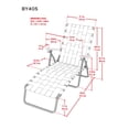 thumbnail image 3 of RIO Brands High Back Folding Chaise Beach Lawn Pool Lounge Chair, Blue, 3 of 3