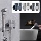 thumbnail image 1 of Fiudx Rociador de Bidé para Inodoro Gris, Construcción de Latón, Diseño a Prueba de Fugas, Presión de Agua Ajustable, Opciones de Montaje En Tanque y Pared, Usos Múltiples, Limpieza de Baño, Tamaño d, 1 of 1