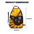 thumbnail image 2 of Fuzoiu Butterfly On Sunflower Print 2 Pack Kick Mat Back Seat Protector With 3 Storage Pockets, Universal Car Seat Back Organizer For Kids Pets, Waterproof Backseat Protector For Most Car, 2 of 8