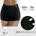 thumbnail image 5 of MEIYATING Women's Underwear Boyshorts Cotton Stretch Panties High Waisted Soft Plus Size 4 Pack, 5 of 7