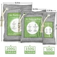 thumbnail image 6 of 12 Pack Bamboo Charcoal Air Purifying Bag, Activated Charcoal Bags Odor Absorber, Moisture Absorber, Natural Car Air Freshener, Shoe Deodorizer, Odor Eliminators For Home, Pet, Closet (8x50g, 4x200g), 6 of 9