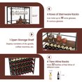 thumbnail image 4 of Giantex 32 Bottle Industrial Wine Rack, 4-Tier Wine Storage Racks, Multifunctional  Wine Holder Stand Display, 4 of 7