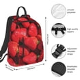 thumbnail image 2 of Fotbe Strawberry Red Mochila Ligera para Hombres y Mujeres - Duradera y Resistente al Agua, Ideal para Escuela, Trabajo, Viajes y Uso Diario, 2 of 7