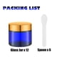 thumbnail image 5 of Frascos de cristal para crema Lil Ray, 60 ml, con tapa dorada, azul cobalto (12 unidades), 5 of 6