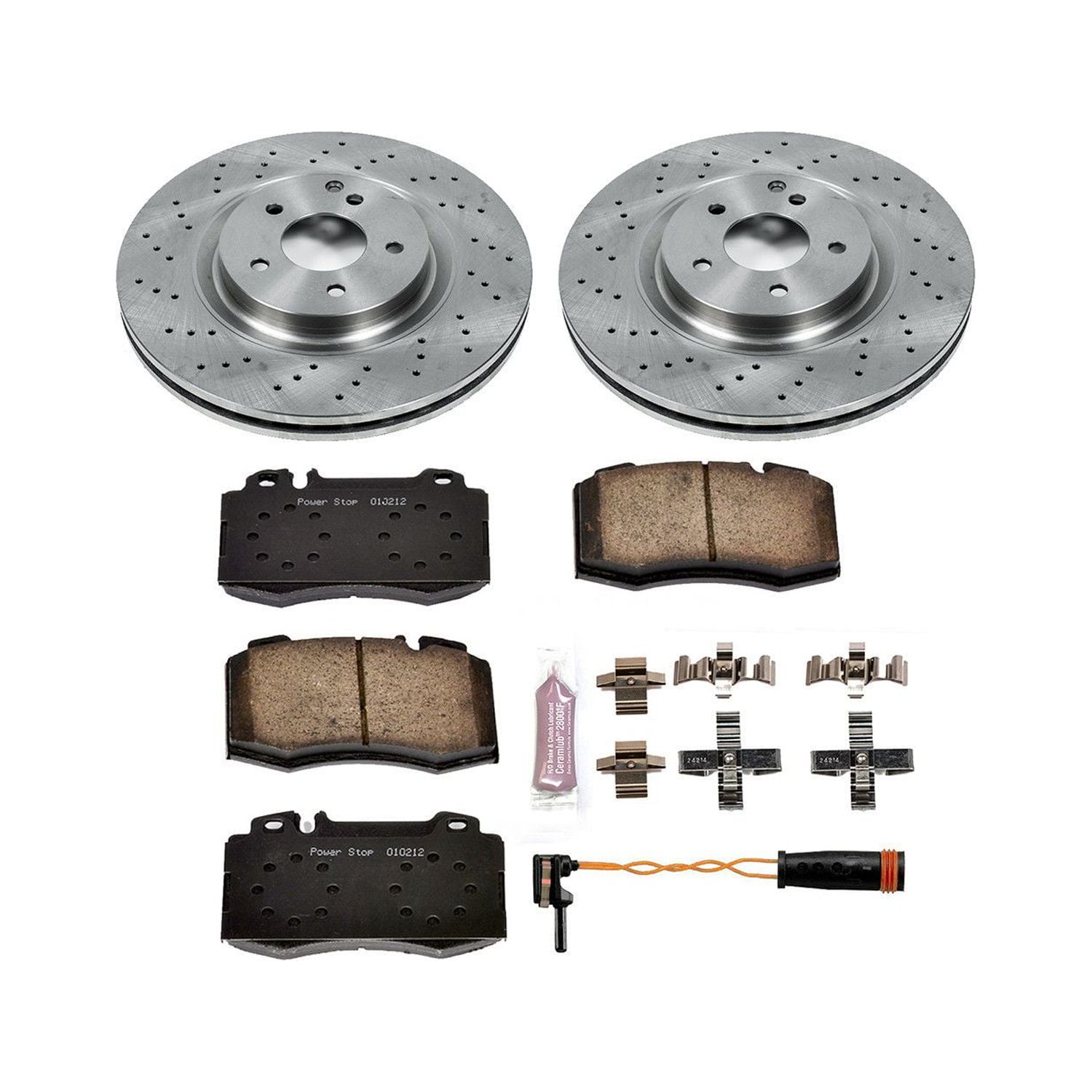 Power Stop Front Stock Replacement Brake Pad and Rotor Kit KOE2950
