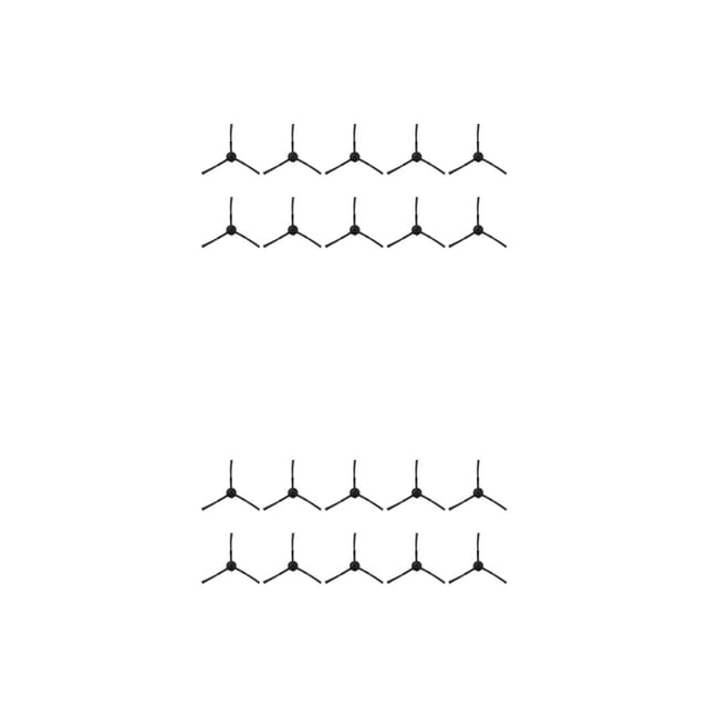 Matsuzay 10x filtro lateral Swob Clotch filtración mejorada | Piezas de aspiradora robótica buenas y fáciles de limpiar cepillo lateral 2Conjunto