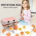 thumbnail image 2 of 6Pcs Children Wooden Simulation Egg Kitchen Pretend Play Set Easter Decor, 2 of 10