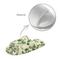 thumbnail image 5 of Xoenoiee Green Eucalyptus Leaves Print Slippers for Women with Memory Foam Open Toe Fuzzy House Slippers Indoor Outdoor Anti-Skid Soft Birthday Gifts for Women Mom, 7.5-8.5 Women/6.5-7.5 Men, 5 of 7