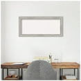 thumbnail image 2 of Amanti Art White Cork Board Wood Framed Angled Silver Bulletin Board 33 in. x 15 in., 2 of 7