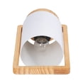 thumbnail image 6 of Sagebrook Home Set of Two, Wood Cylinder Table Lamps - 8" x 8" x 11", 6 of 8