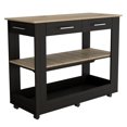 thumbnail image 1 of TUHOME Cala Kitchen Island 46   Engineered Wood Kitchen Islands in  Multi-color, 1 of 12