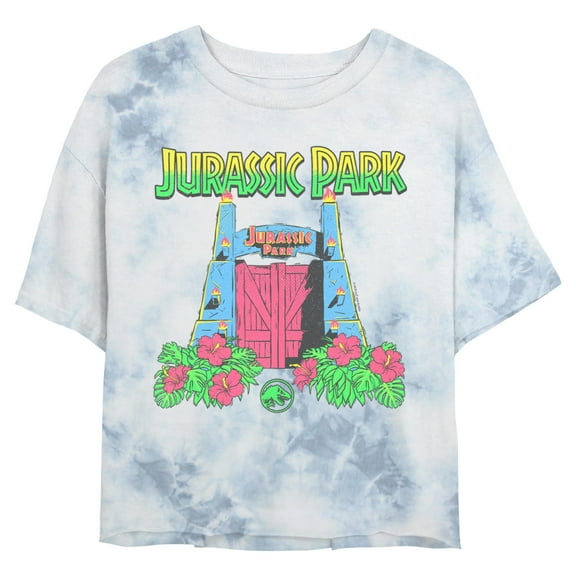 Junior's Jurassic World Retro Park Entrance Graphic T-Shirt