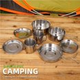 thumbnail image 2 of Ollas Para Acampar De 8 Uds., Vajilla De Acero Inoxidable, Ollas, Utensilios De Cocina, Plato, Taza Para Senderismo, Mochilero, Picnic, Barbacoa, Juego De Cocina Kearding OD008678-00, 2 of 7
