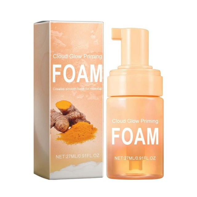Cloud Glow Priming Foam Brightens And Preps Skin With And Creates A Smooth Base For Makeup 12 Hour Wear All Skin Tones 27ml