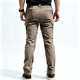 thumbnail image 2 of Men's Cargo Pants Solid Color Durable Multi‑Purpose Casual Bottoms S‑XXL, 2 of 8