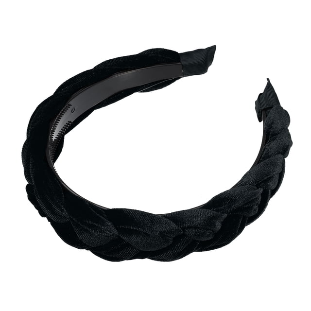Diademas anchas Unique Bargains Aro negro para el cabello 1.18 pulgadas