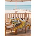 thumbnail image 2 of Outdoor Tablecloth with Umbrella Hole for Patio/Picnic/Party/Camping, Welcome Waterproof Table Cloth Rectangle Table Cover Washable, Summer Sunflowers Bohemia Floral Rustic Brown Wood (60"x 102"), 2 of 8