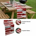 thumbnail image 5 of Red Abstract Table Runner - 108 Inch Long, Kitchen Dining Table Runner Dresser Scarves, Grey Modern Mottled Art Oil Painting Farmhouse Decor for Coffee Tables Wedding Party Banquet, 5 of 8