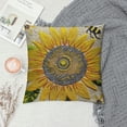 thumbnail image 2 of ONETECH Pillow Covers Summer Sunflower Bee Farmhouse Square Pillow Cases Yellow Cushion Cover for Outdoor Front Porch Patio Sofa Couch, 2 of 5