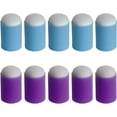 thumbnail image 1 of Nvzi 10 esponjas para pintar con los dedos, para manualidades, para pintar con los dedos (5 azules y 5 moradas), 1 of 5