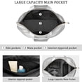 thumbnail image 3 of 22 Inch Oversized Travel Bag Lightweight Canvas Weekender Duffel with Multi Pockets, Animal Print, 3 of 5