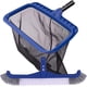 thumbnail image 1 of Fine Mesh Pool Net & Brush Head Combo - Sturdy Skimmer with 17.5" Professional Brushes for Pool Wall Cleaning, 1 of 5