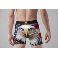 thumbnail image 5 of Random Stock Apparel Mens Boxer Briefs Bald Eagle Patriotic Underwear, 5 of 6