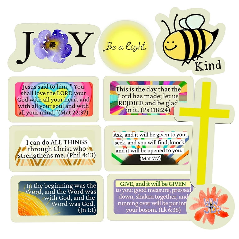 Edenia Bible Verse Stickers - Colorful Quality Christian Scripture Stickers  for Women - Motivational Encouraging Inspirational