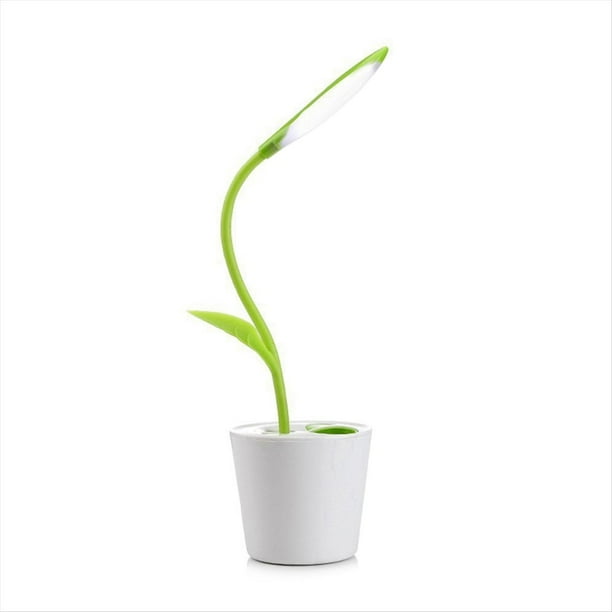 Lámpara de Escritorio Táctil USB Flexible, Lámpara de Escritorio de Estudio para Estudiantes Recargable, Se Puede Utilizar Como Portalápices, Lámpara de Escritorio Bean Sprout