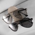 thumbnail image 5 of Clip para gafas de sol redondo beige para visera de coche - Soporte para gafas de sol con doble clip para visera - Soporte para gafas, Soporte magnético para gafas, 5 of 5