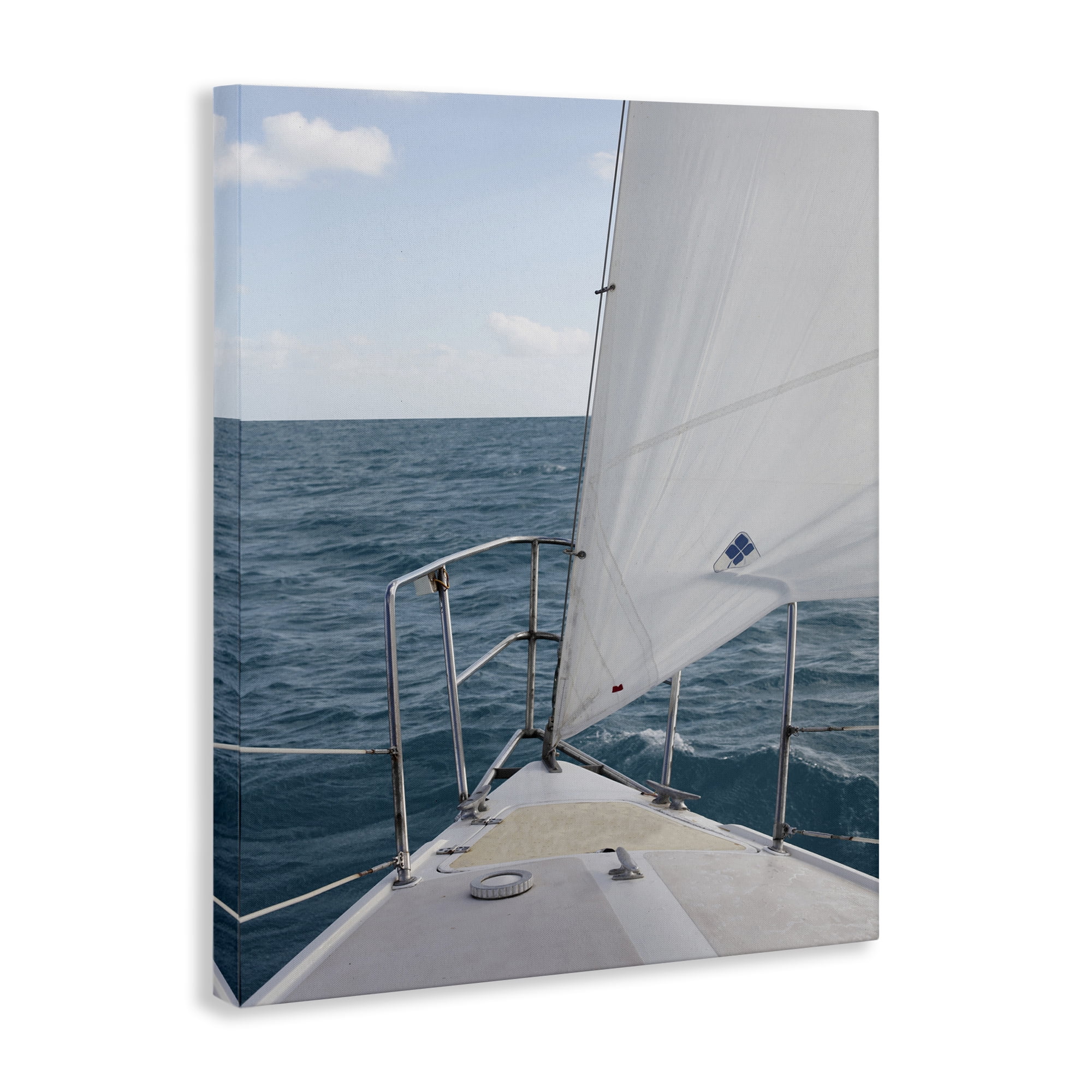Stupell Industries Ship Bow View Nautical & Beach Photography Wrapped Canvas Art Print Wall Art, 16 x 20
