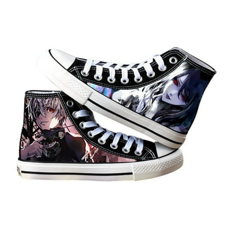 

Tokyo Ghoul Anime Cosplay High-Top Sneakers Lace-up Canvas Shoes Fashion Trainers