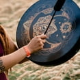 thumbnail image 4 of Chamán Alquimia Luna Tambor Música Espiritual Sonido Curación Herramienta Instrumental Para Regalo de Equilibrio de Chakra, 4 of 5