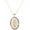 color chain length: 22", variant on Gold Guadalupe Virgin Mary Necklace for Women Men Teens, 14K Gold Plated Oval Zircon Inlay Oil Drip Virgin Mary Pendant with Stainless Steel Figaro Chain Necklace[n9215]