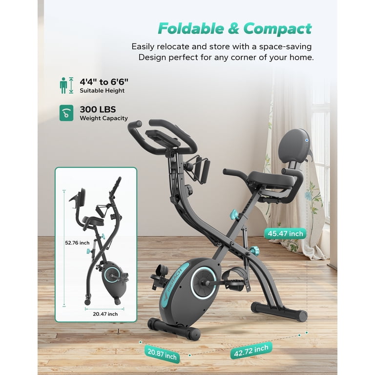 MERACH S15 4-in-1 Folding Upright Exercise Bike photo 3