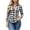 Black, variant on Besolor Button down Shirts for Women Plaid Long Sleeve Lapel Shirt Slim Fitting Business Casual Tops(X-Large,Yellow)