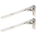 thumbnail image 4 of Heavy Duty Thicken Stainless Steel Folding Shelf Bench Table Folding Shelf Triangular Corner Brace Spring Bracket , 14 Inch, 4 of 8