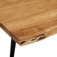 thumbnail image 6 of 96 Inch Dining Table, Black Natural, Wood, Rectangular, Kitchen Cafe Bistro Hospitality Restaurant, Modern Contemporary HB35902, 6 of 13