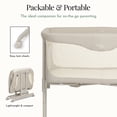 thumbnail image 3 of Evolur Kinsley Quickfold Portable Bassinet, Pearl Gray, 3 of 14