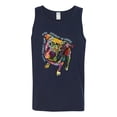 thumbnail image 3 of Dean Russo Some Angels Dog Lover Mens Graphic Tank Top, Navy, X-Large, 3 of 6