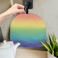 thumbnail image 5 of HELLHERO Rainbow Gradient 1Pcs Heat-Proof Teapot Cover Insulation Insulate Tea Pot Teapot Dust Cover, 5 of 8