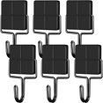 thumbnail image 1 of HLONK Rustproof Magnetic Hooks  Stainless Steel Black  4 Pieces, 1 of 7