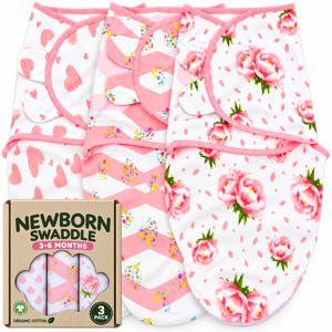 Baby Swaddles for Newborns - 3 Pack Baby Swaddles for 3-6 Months - Baby Swaddle Sleep Sack