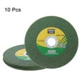thumbnail image 3 of Uxcell 10Pcs Ruedas de Corte 4-1/5" x 1/20" x 5/8" Discos de Corte, Verde, 3 of 7